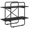 vidaXL Boekenrek 2-laags 80 x 35 x 70 cm PB Zwart eiken