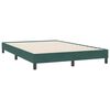 vidaXL Boxspring zonder matras fluweel donkergroen 140x220 cm
