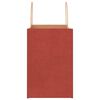 vidaXL Papieren zakken 250 st met hengsels 26x17x25 cm rood