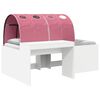 vidaXL Bed met Tunnel 3 st Wit en Roze 118,6 x 193,2 x 75,1 cm