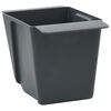 vidaXL Bloembakken voor Euro-pallets 12 pcs Grijs 13,5 x 9 x 9,5 cm