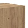 vidaXL TV Eenheden Wandgemonteerd 4 pcs Artisan Eiken Bewerkt hout