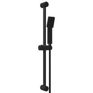 vidaXL Douchesysteem set Zwart 70 cm ABS Kunststof