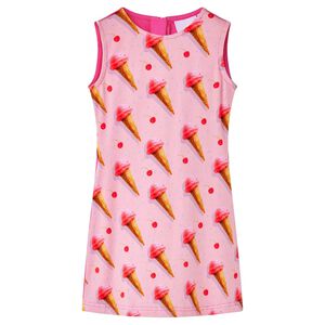 Kinderjurk 104 felroze