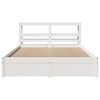 vidaXL Bedframe met hoofdeinde zonder matras 160x200 cm wit