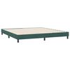 vidaXL Bedframe zonder matras 180x210 cm fluweel donkergroen