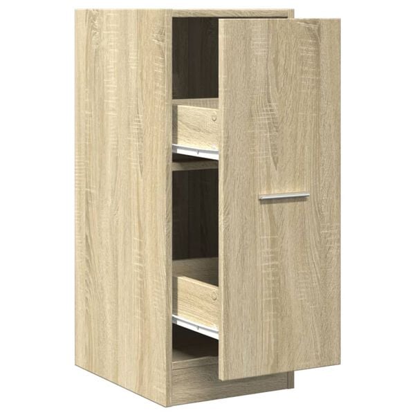 vidaXL Apothekerskast 30x41x77,5 cm bewerkt hout sonoma eikenkleurig