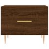 vidaXL Salontafels 2 st 50x50x40 cm bewerkt hout bruin eikenkleur
