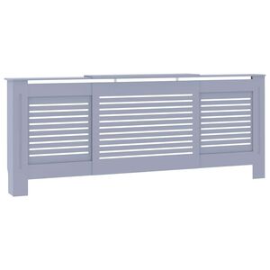 vidaXL Radiatorombouw 205 cm MDF grijs