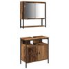 vidaXL Badkamermeubelset 2 st Bruin 60 x 30 x 60 cm Bewerkt hout