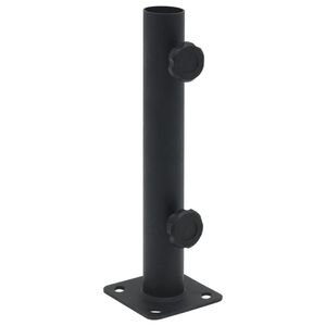 vidaXL Parasolvoet voor &Oslash;32/34/38 mm stok staal matzwart