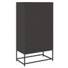 vidaXL Hoge kast 68x39x123 cm staal zwart