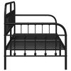 vidaXL Bedframe voor een daybed Zwart 100 x 190 cm Gepoedercoat staal