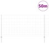 vidaXL Hek met Paal Zilver 1,2 x 50 m Staal