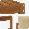 vidaXL Buiten bankenset met kussen 9 pcs Natuurlijk en Beige