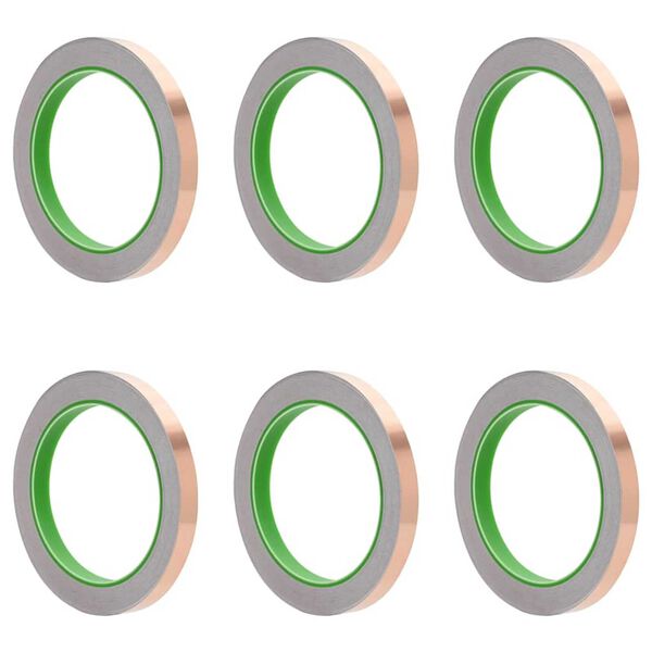 vidaXL Kopertape 6 pcs Koper 2000 x 1 cm Koper