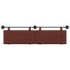 vidaXL Hangend Hoofdeinde Glanzend Bruin 170 x 55 x 5 cm Antiek PU