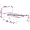 vidaXL Bedframe met hoofdbord zonder matras sonoma eiken 75x190 cm