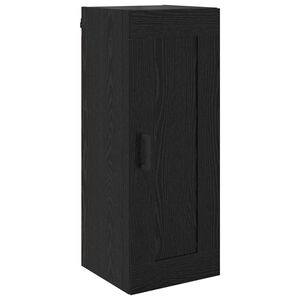 vidaXL Wandkast Zwart Eiken 34,5 x 34 x 90 cm Bewerkt hout