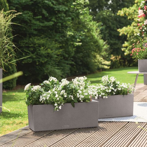 LECHUZA Plantenbak BALCONERA Stone 50 ALL-IN-ONE grijs