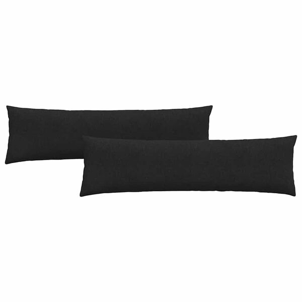 vidaXL Sofa Kussens 2 pcs Zwart 145 x 40 cm Stof