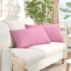 vidaXL Sofa Kussens 2 stuks Roze 80 x 40 cm Stof