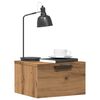 vidaXL Nachtkastjes 2 st wandgemonteerd 34x30x20 cm artisanaal eiken