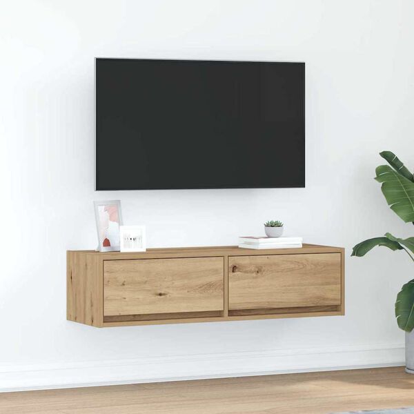 vidaXL TV-kast artisanaal eikenkleurig 100 x 31 x 25,5 cm Bewerkt hout