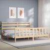 vidaXL Bedframe zonder matras massief grenenhout 200x200 cm