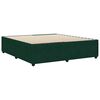 vidaXL Bedframe zonder matras 180x200 cm fluweel donkergroen