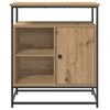 vidaXL Dressoir Artisan Eiken 69 x 35 x 80 cm Bewerkt hout