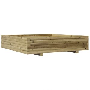 vidaXL Plantenbak 110x110x26,5 cm ge&iuml;mpregneerd grenenhout