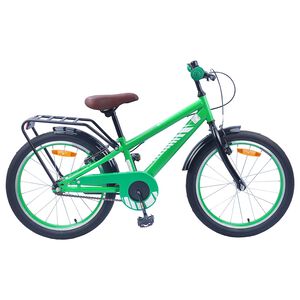 vidaXL Kinderfiets 18 Inch voor 5-7 jaar Groen