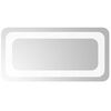 vidaXL LED Badkamer Spiegel Transparant 40 x 20 cm gehard glas