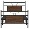 vidaXL Bedframe zonder matras bewerkt hout bruin eikenkleur 90x200 cm
