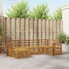 vidaXL Sofa-Sets 6 pcs Naturel Massief Acaciahout
