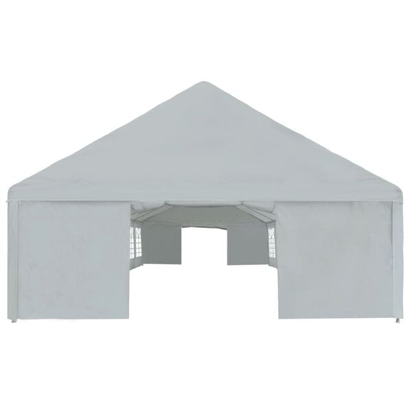 vidaXL Partytent 6x12 m PE grijs
