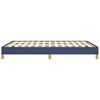 vidaXL Bedframe zonder matras stof blauw 160x200 cm