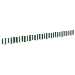 vidaXL Markies Valance Groen en Wit 580 x 20 cm Canvas