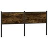 vidaXL Hoofdbord 160 cm bewerkt hout en staal gerookt eikenkleurig