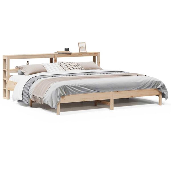 vidaXL Bedframe zonder matras massief grenenhout 200x200 cm