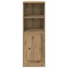 vidaXL Hoge kast 36x35,5x103,5 cm bewerkt hout artisanaal eikenkleurig