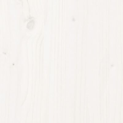 vidaXL Kinderhoogslaper met glijbaan massief grenenhout wit 90x190 cm