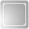 vidaXL LED Badkamer Spiegel Transparant 50 x 50 cm gehard glas