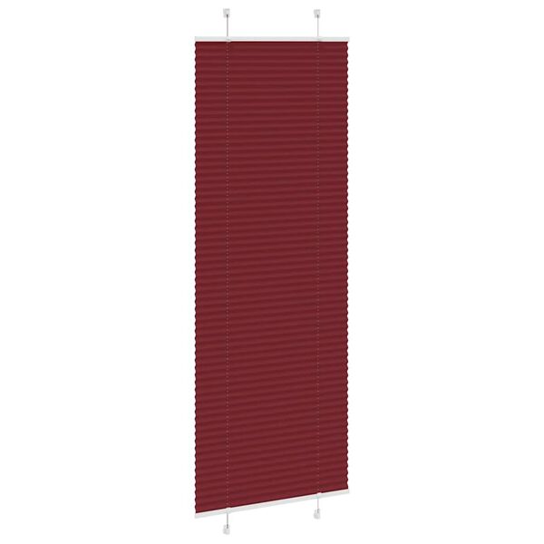 vidaXL Pliss&eacute; rolgordijn 80x200 cm stofbreedte 79,4 cm bordeauxrood