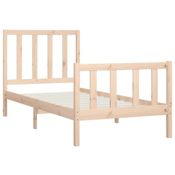vidaXL Bedframe massief hout 90x200 cm
