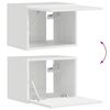 vidaXL TV Wandkast Set Wandgemonteerd 4 pcs Hoogglans wit Bewerkt hout