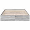 vidaXL Bedframe met lades bewerkt hout grijs sonoma eiken 150x200 cm