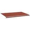 vidaXL Vervangingsdoek voor luifel 600x350 cm polyester oranje en bruin