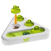 kattenspeelgoed Triangel 24,5 x 22 cm wit/groen
